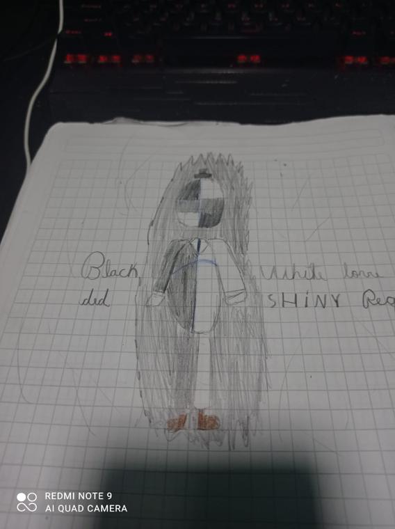 El diseño partido: «Black ded» / «White lore · SHINY Red».
