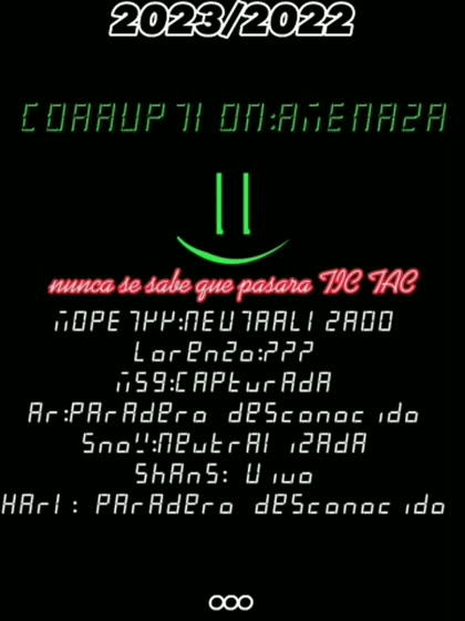 CORRUPTION: AMENAZA