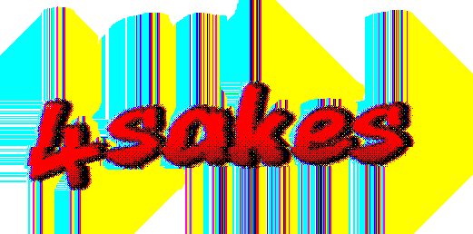 El mismo rótulo «4sakes» sobre un fondo de glitch amarillo y celeste.