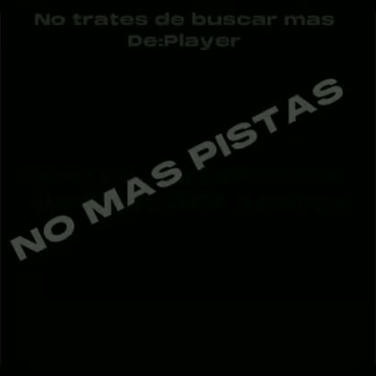 «No más pistas»