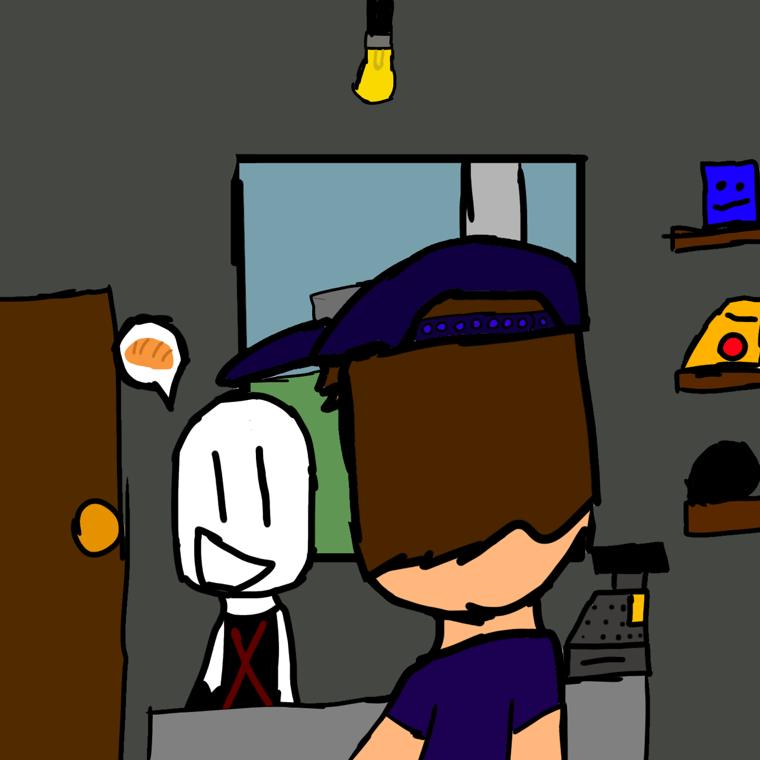 La escena de PLAYER, como dibujo